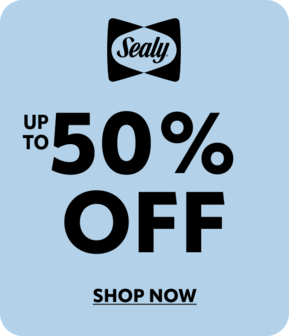 Sealy up to 50% off Shop Now