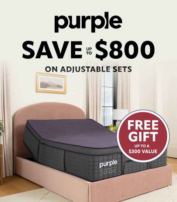 Purple Save up to $800 SHOP NOW
