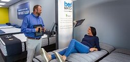 image of customer on bedMATCH bed