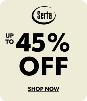 Serta up to 45% off Shop Now