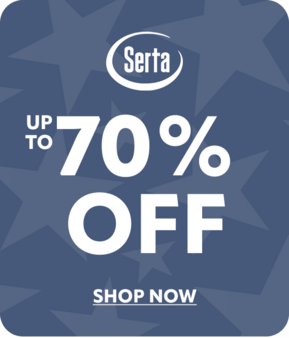 Serta up to 70% off Shop Now