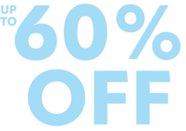 up to 60% off