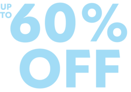 up to 60% off