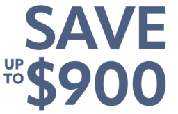 Save up to $900