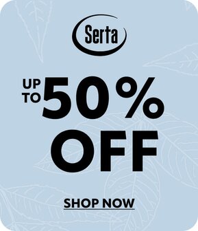 Serta up to 50% off