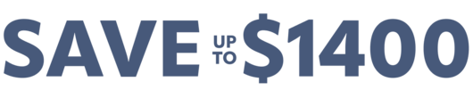 Save up to $1400