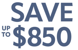 Save up to $850