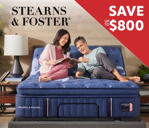 Save up to $800 on Stearns & Foster
