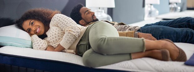 family on mattress