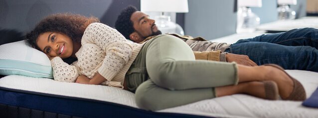 family on mattress