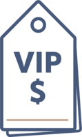 VIP sales tag