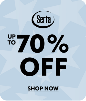 Serta up to 70% off Shop Now
