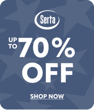 Serta up to 70% off Shop Now
