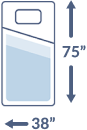 Twin mattress dimensions 38 inches wide by 75 inches high