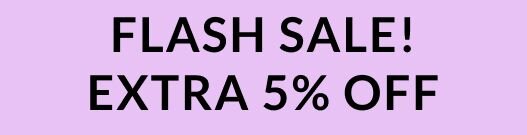 Purple flash sale!  Extra 5% off!