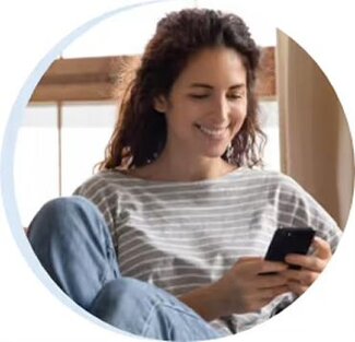 customer on mobile phone