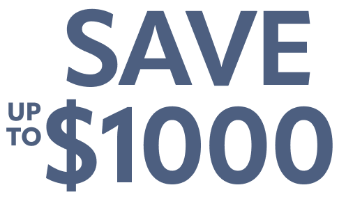 Save up to $1000