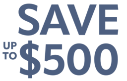 Save up to $500