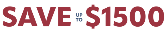 Save up to $1500