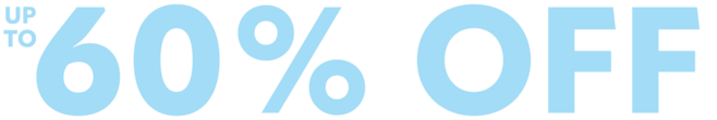 up to 60% off