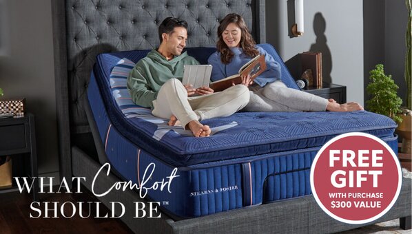 Stearns & Foster adjustable mattress set