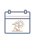 vacation icon calendar