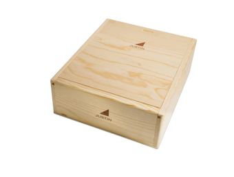 JUSTIN 3-Bottle Wood Box