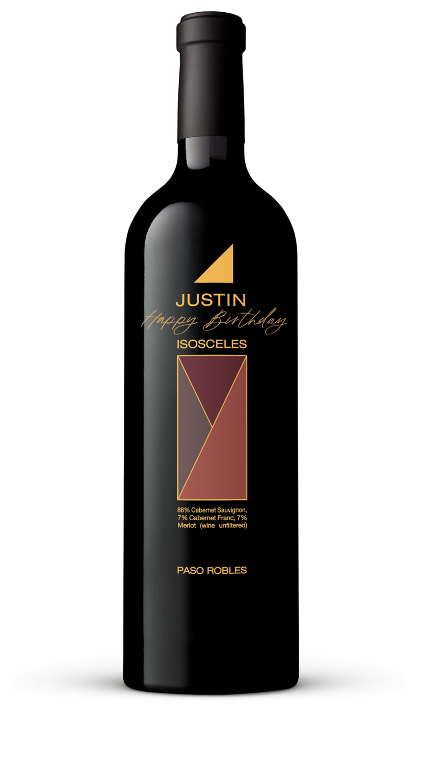 "Happy Birthday" Etched ISOSCELES