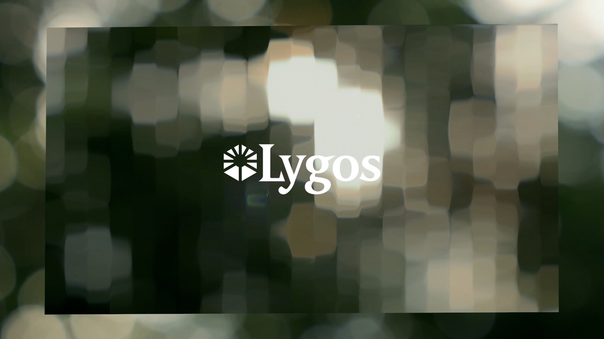 Lygos logo over leaf texture