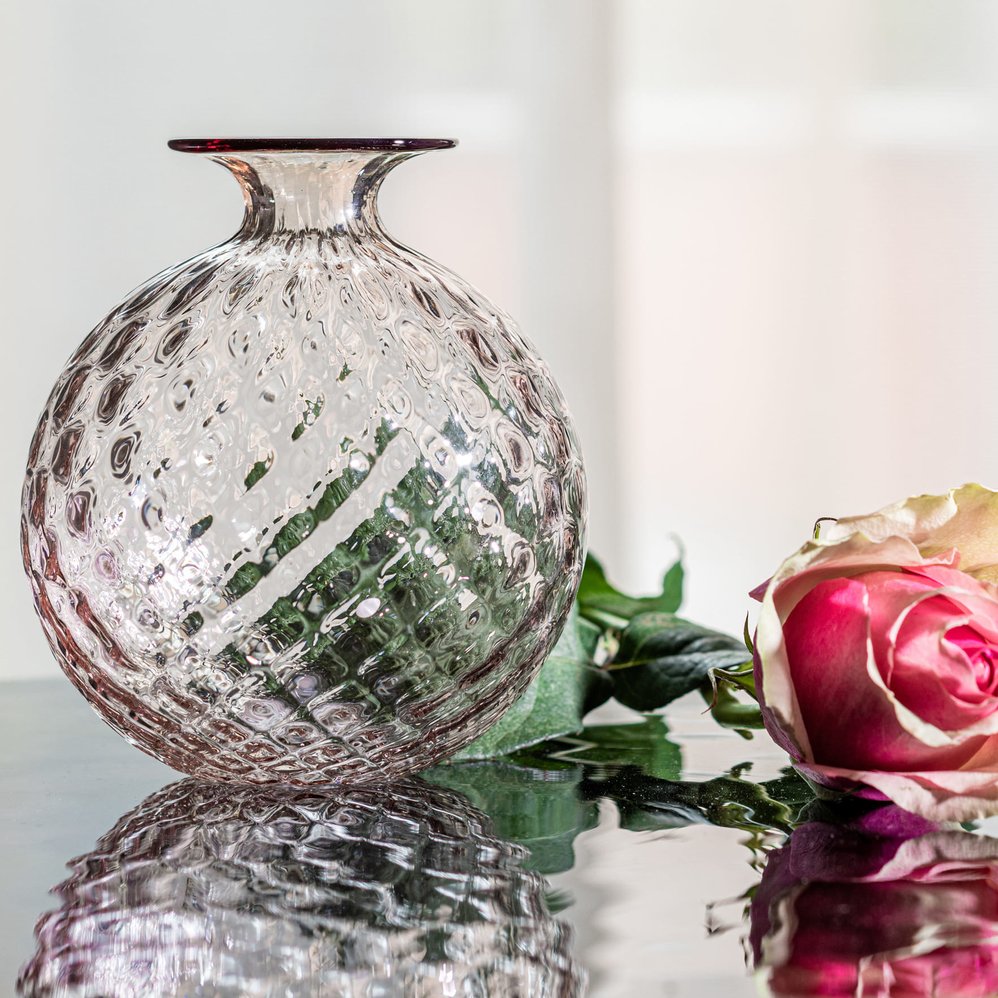 vaso venini balloton rosa cipria