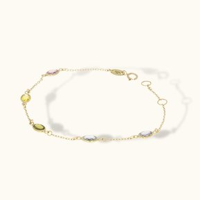 alfyo bracciale let it glow pietre colorate