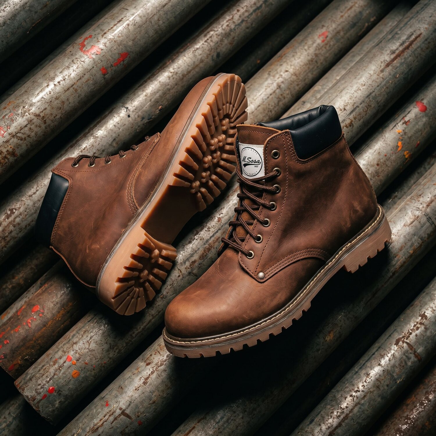Hand finishing Mr. Sosa leather boots