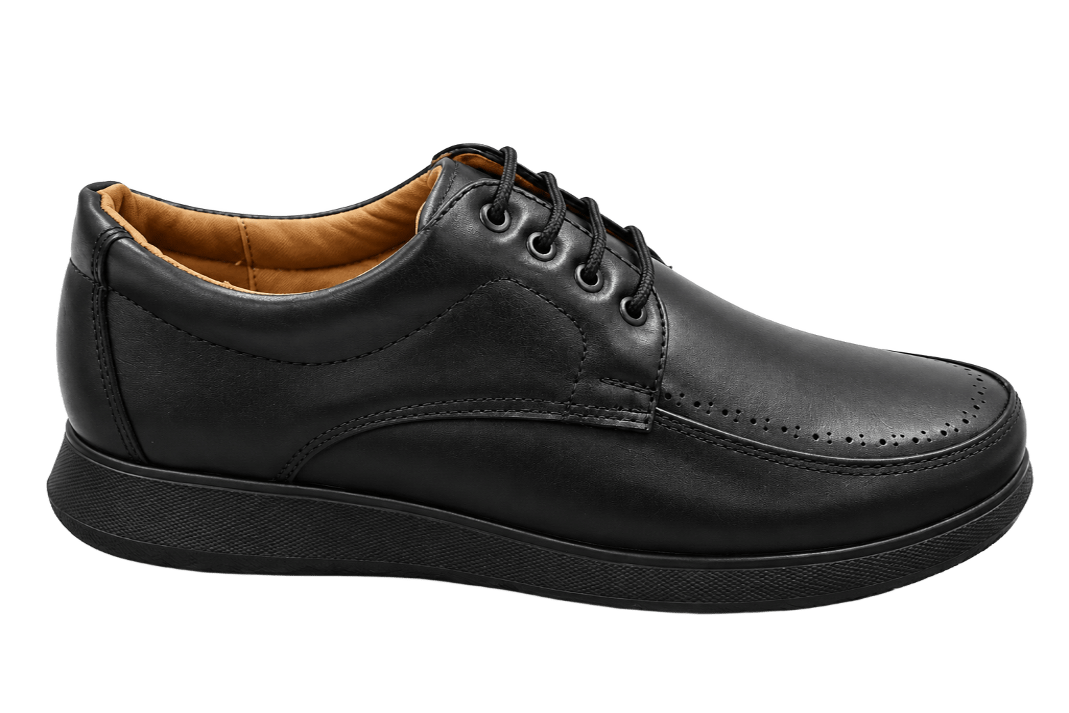 Zapato Clínico Negro de Caballero Confort 3006