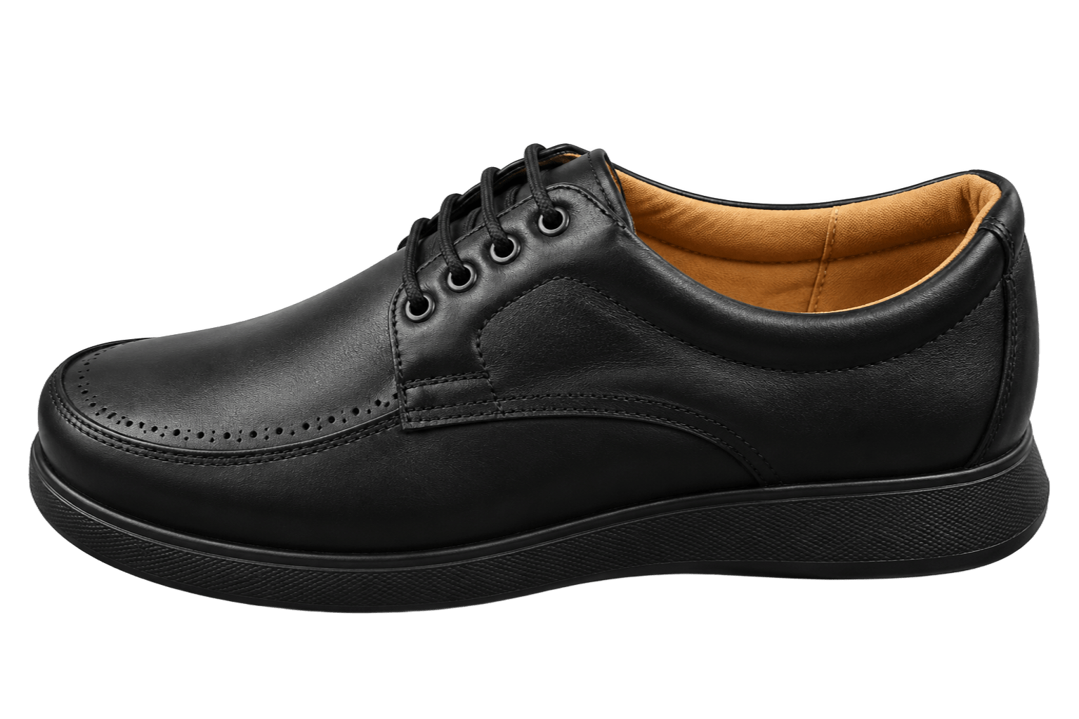 Zapato Clínico Negro de Caballero Confort 4020
