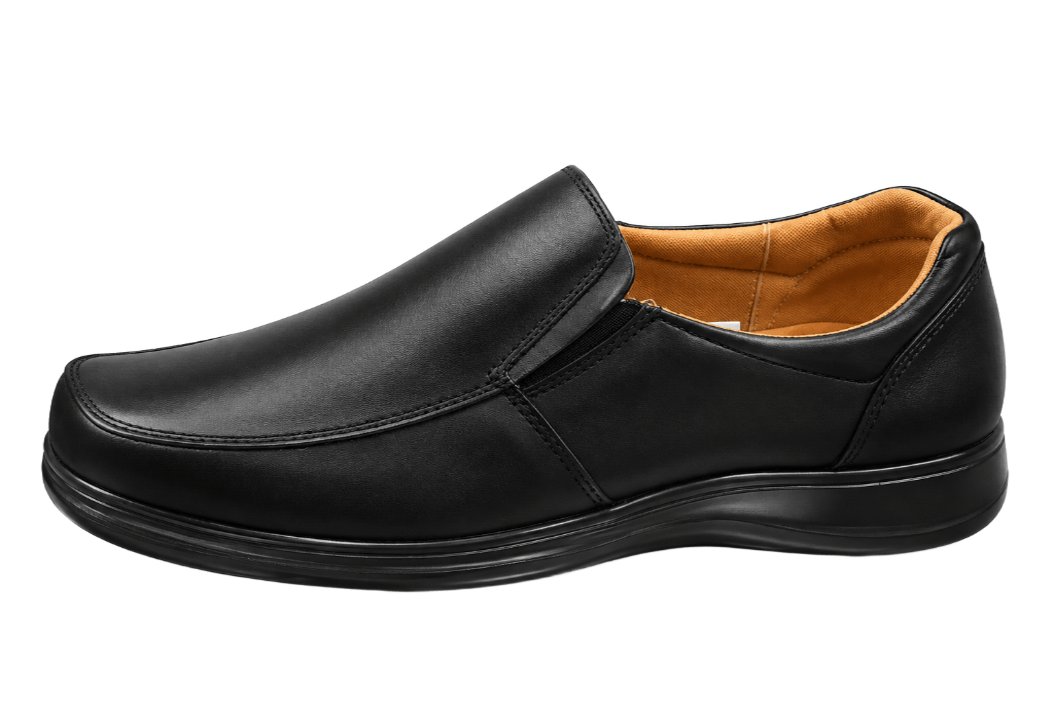 Zapato Clínico Negro de Caballero Confort 3006