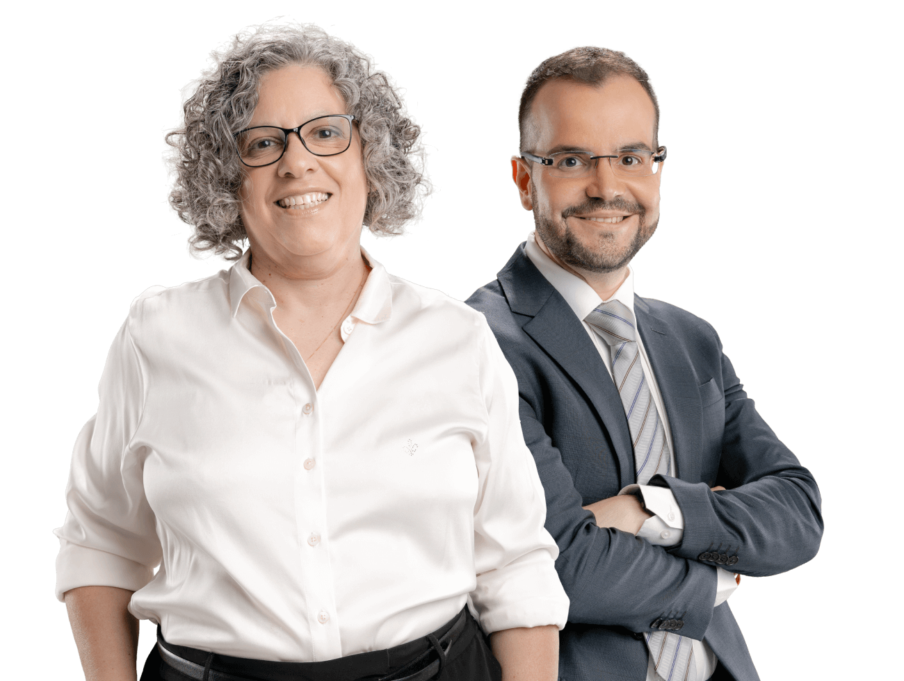 Flávia Cristina e Felipe Boarin professores do Damásio.