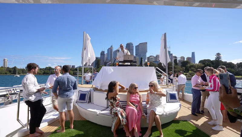 Melbourne Cup corporate celebration on a luxury yacht in Sydney