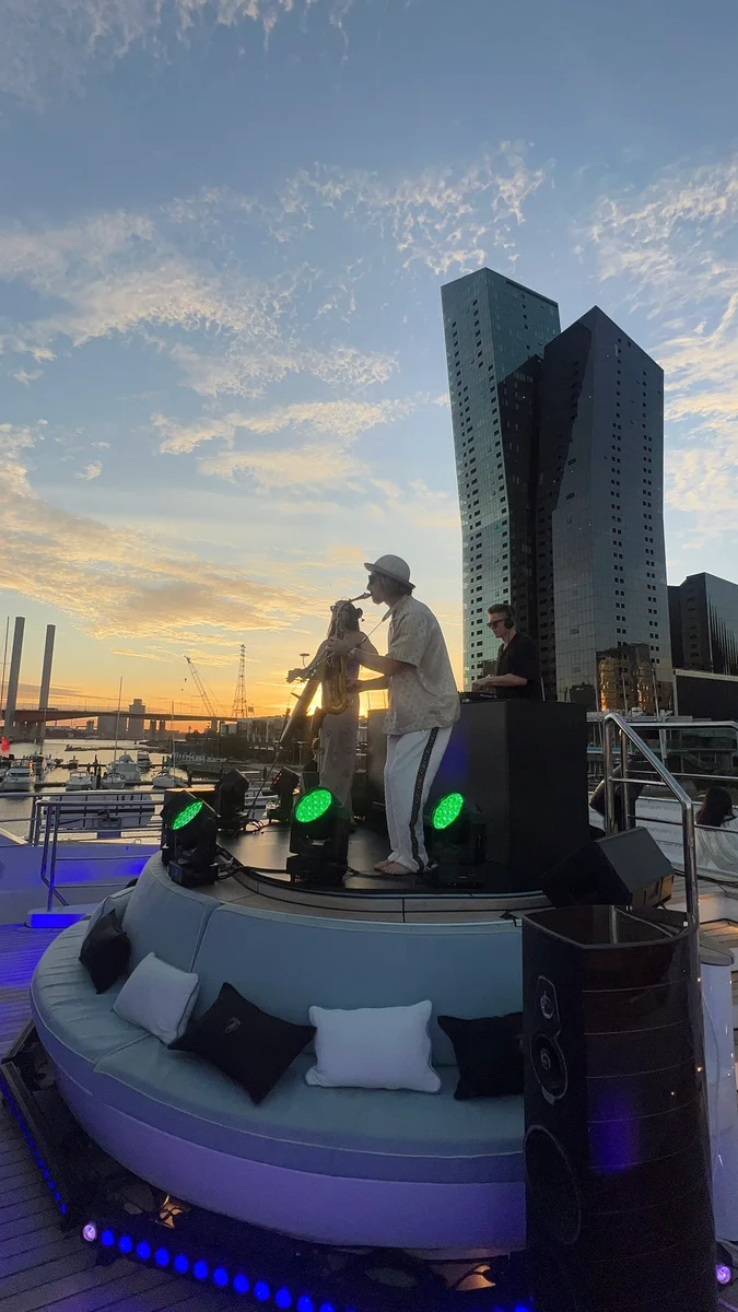 Friends on Yacht