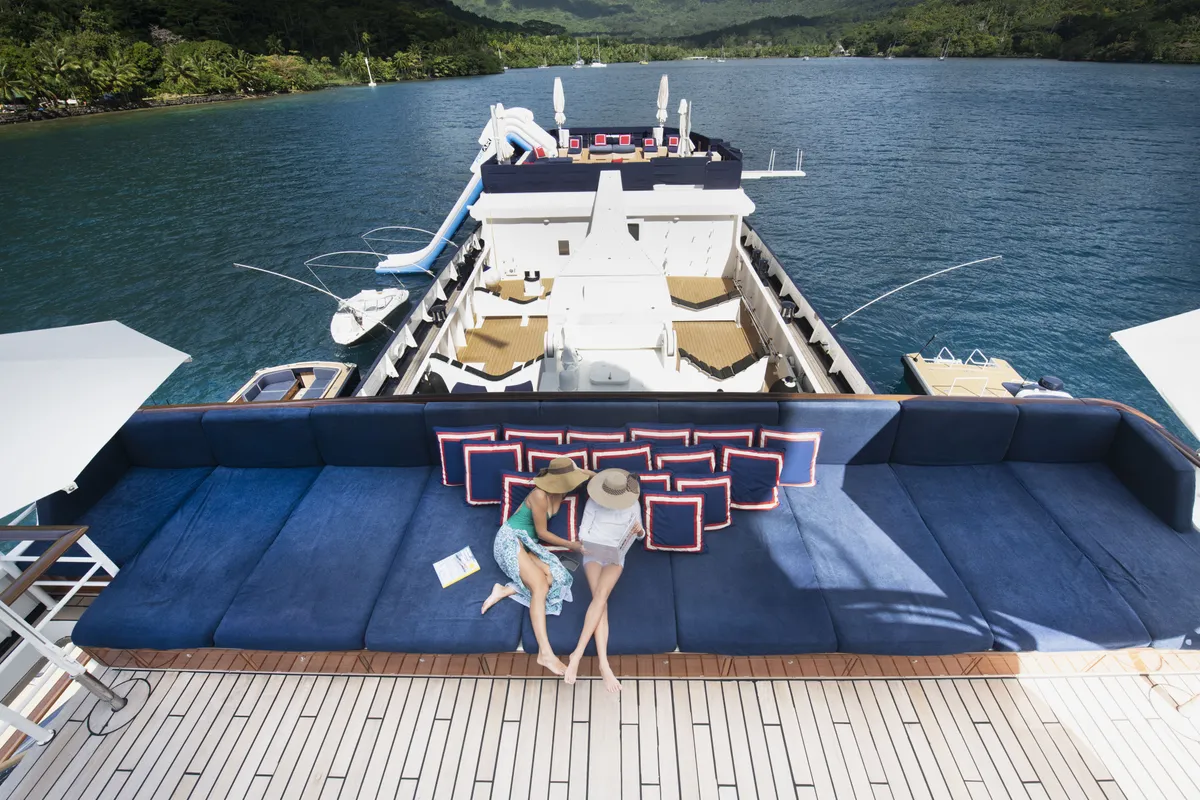 ARCTIC yacht relaxation area