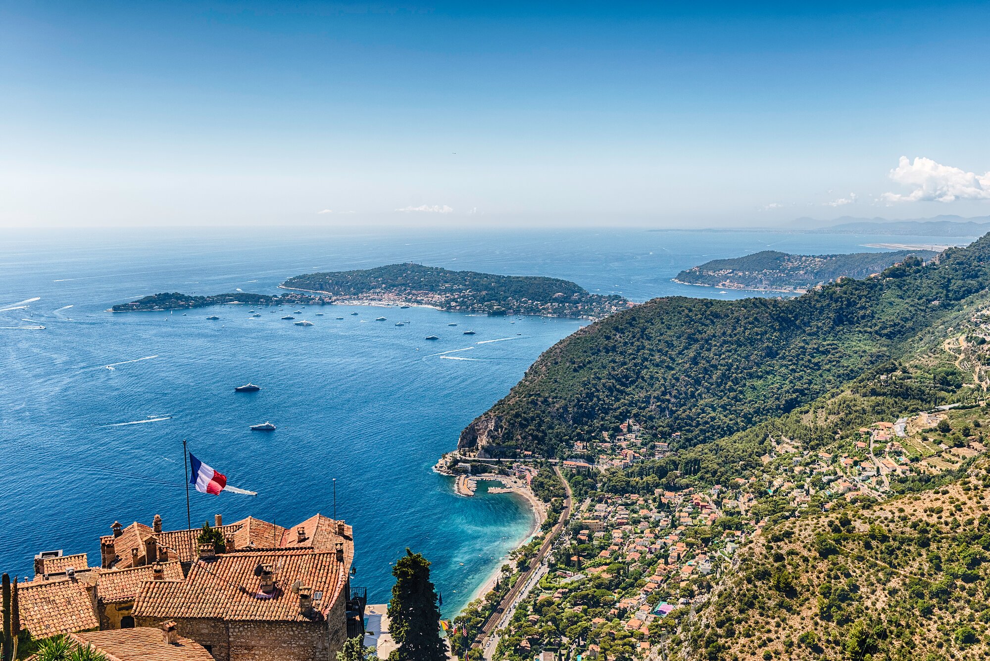 French Riviera coastal town