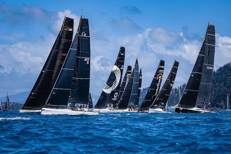 Hamilton Island Race Week sailing yachts competing in Whitsundays waters