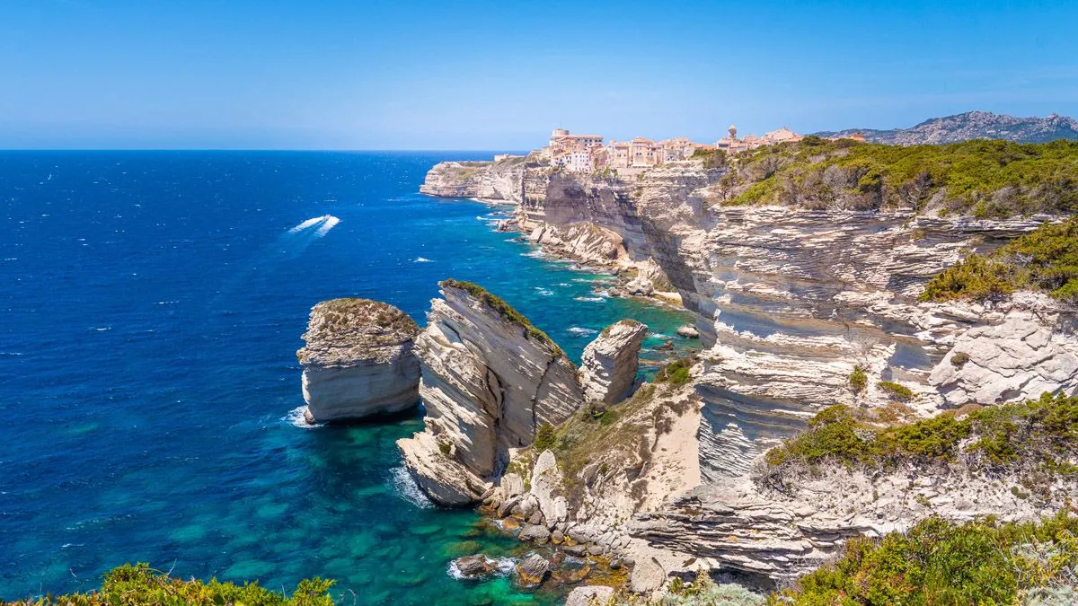 Sardinia & Corsica coastline