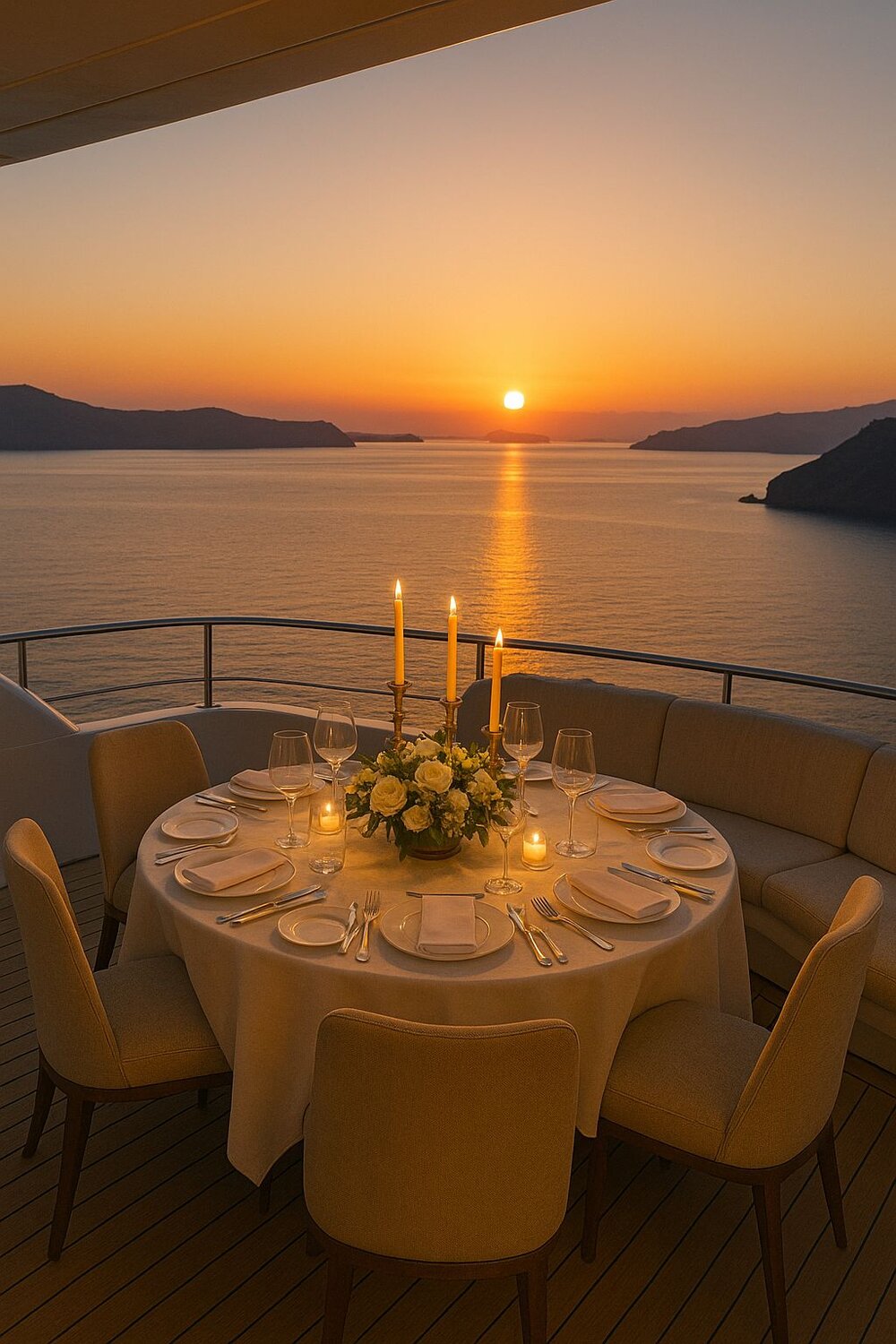 Private dining aboard