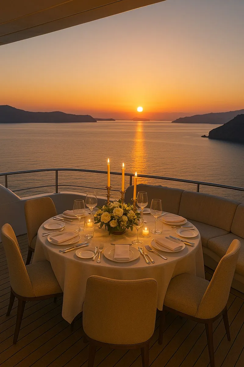 Private dining aboard