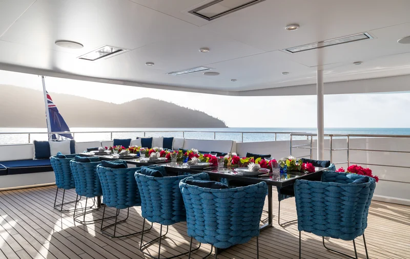 MISCHIEF Deck and Dining