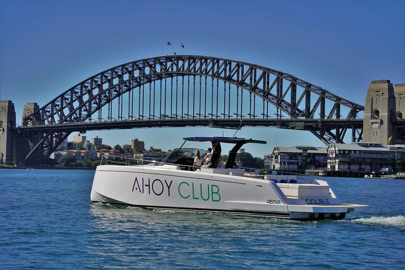 Ahoy Club boat on Sydney Harbour