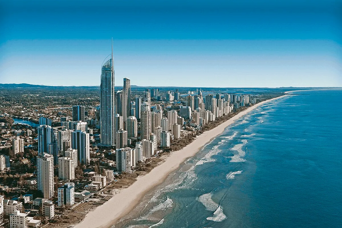 Gold Coast beaches and skyline