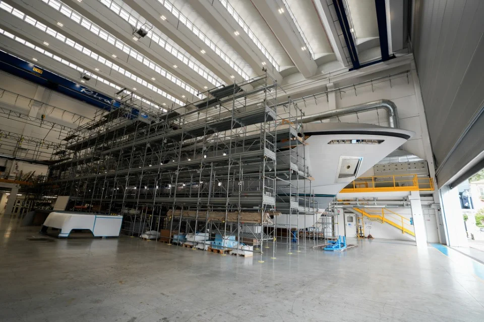 Shipyard construction view