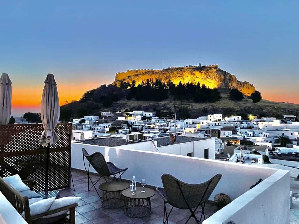 Lindos Rooftop Sunsets