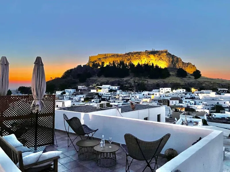 Lindos Rooftop Sunsets